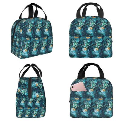 Anime Knights Of The Zodiac Dragon Shiryu Insulated Lunch Bag for Kids School Cooler Thermal Food Box Tote Lunch Boxes Container