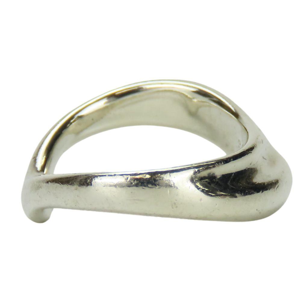 Begagnade TIFFANY&Co. Ring Böjd Våg Hjärta EU#51 Silver925 4.7g Silver El Saperetti