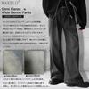 KAKELO Men's Semi-Flared Wide Leg Denim Jeans in Blue and Black (XL, Blue)