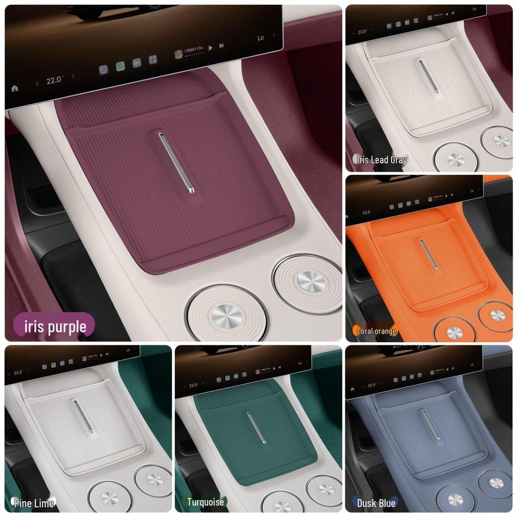 Silicone Anti-Slip Pad for Xiaomi YU7 Wireless Charger: Car Storage Box and Cup Holder Protection
