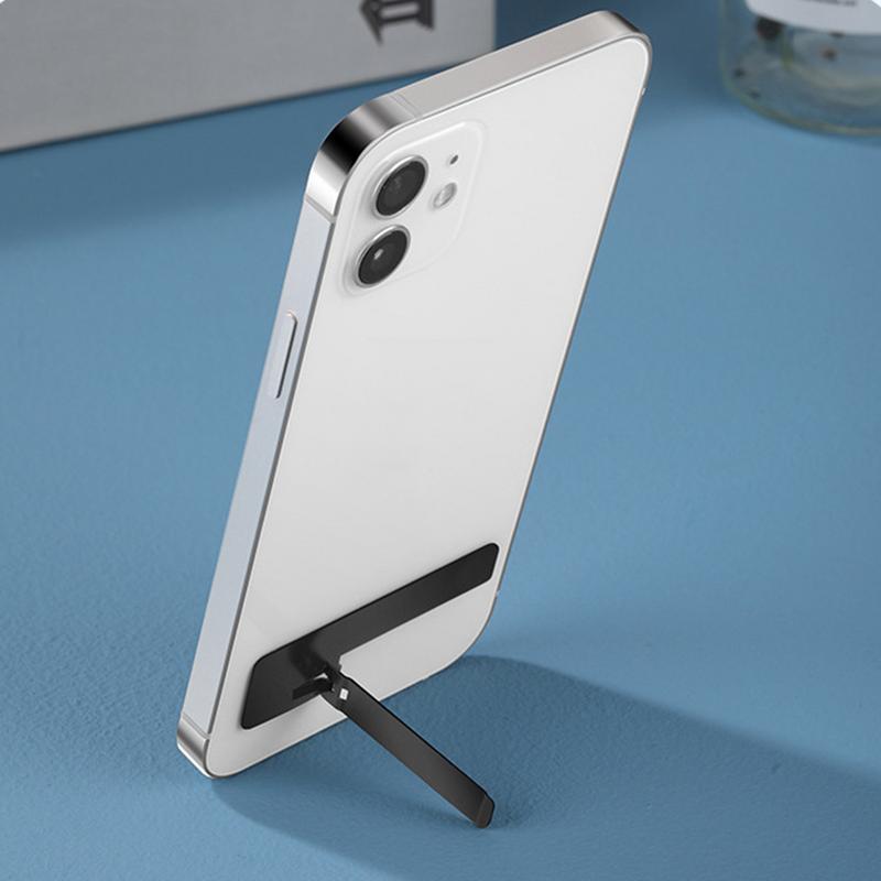 Desktop Phone Stand Invisible Folding Table Phone Holder Mini Smartphone Stand Flat Bar Shape Self-adhesive Phone Holder Gadgets