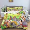 Copripiumino Libro della Giungla Serie Principesse Set Piumone Biancheria da Letto 3D Biancheria da Letto per Bambini Set 3 Pezzi 1 Copripiumino Misura King Size