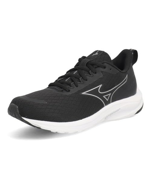 Mizuno Esperanzer 2 Running Shoes, Black/Silver, Size 24.0 Cm, 4E, for Jogging, Training, Sports, Indoor Use, Commuting, and Exercise