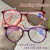 Large Frame Oval High-definition Presbyopia Glasses New Ultra Light TR90 Reading Glasses Fashionable Anti Blue Light Eyeglasses