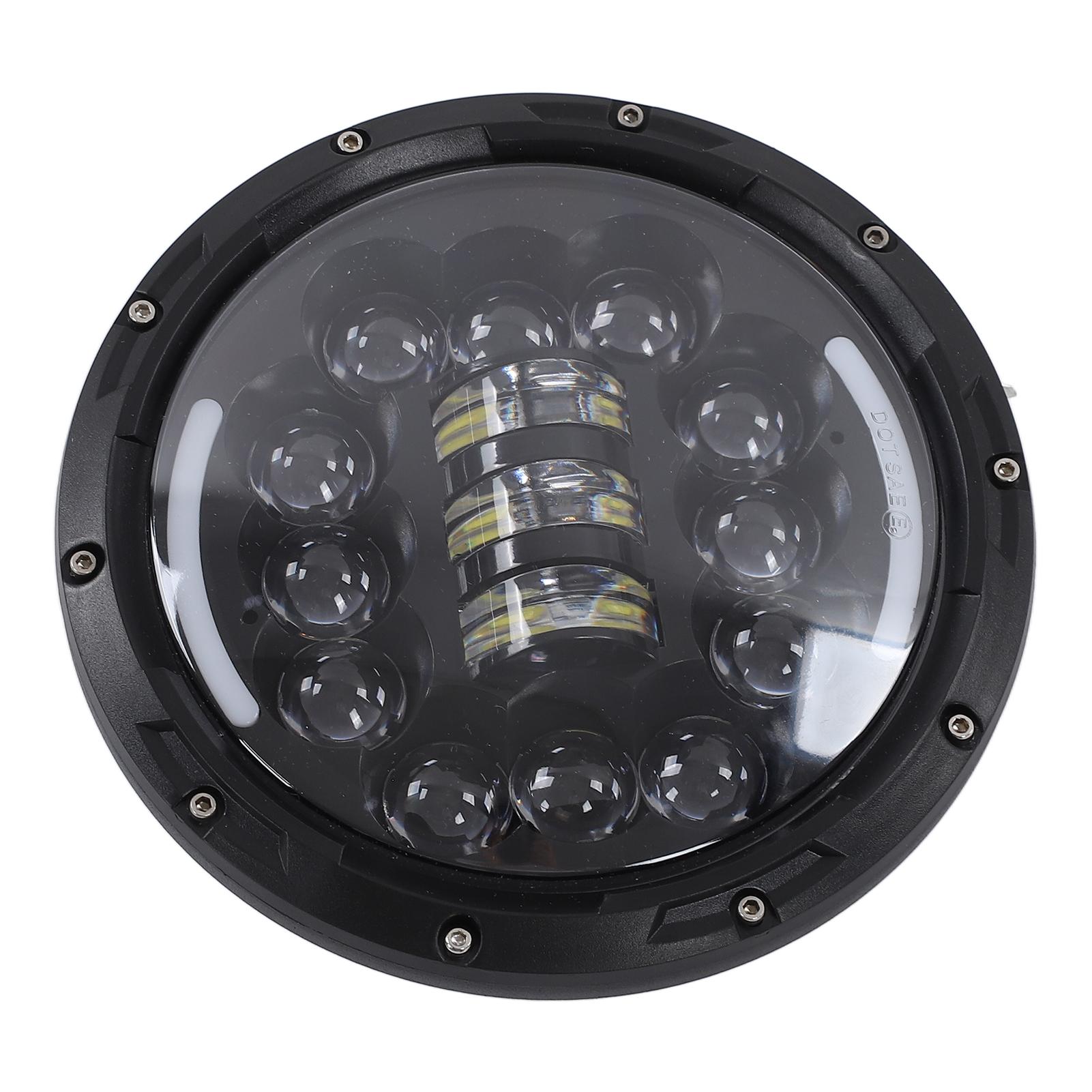 

7-дюймовая 12-светодиодная фара для мотоцикла 6500K7000K 4400LM IP67 Защита Замена для Wrangler