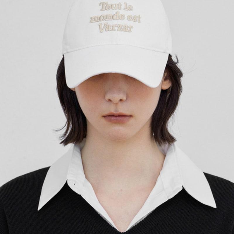 

VARZAR TMV Lettering Ball Cap [Twill White] FREE