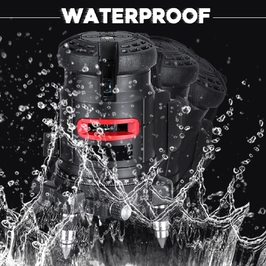 100- 240v  Strong Green Light 5 Line Laser Level 360° Rotary Laser Line