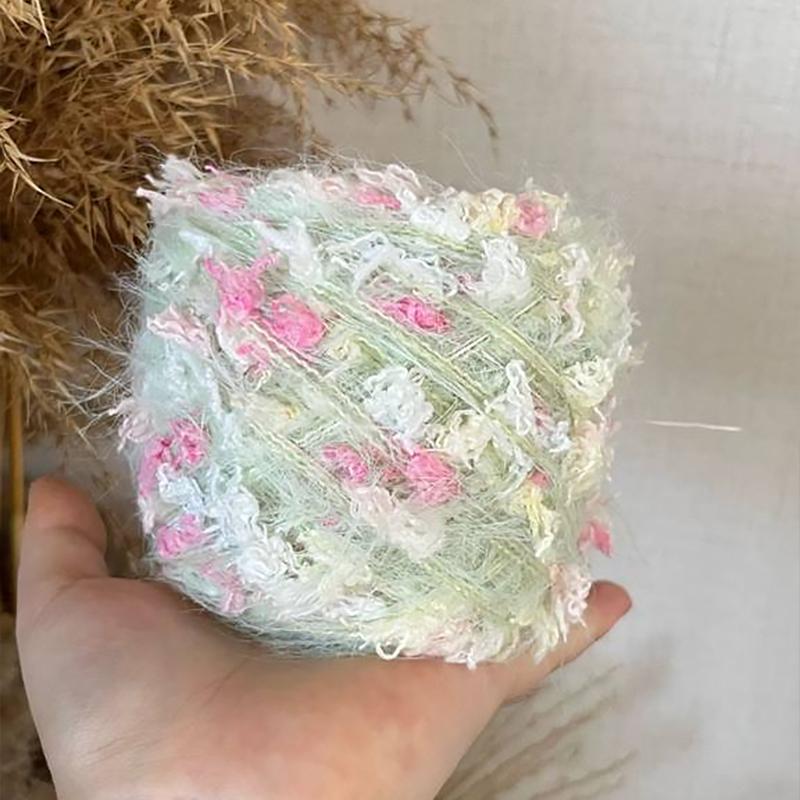 DIY Knitting Wool Soft Mixed Yarn Knitting Scarves Multi-Color Mix Weaving Mixed Floral Cute Knitting Pastoral Style 50g
