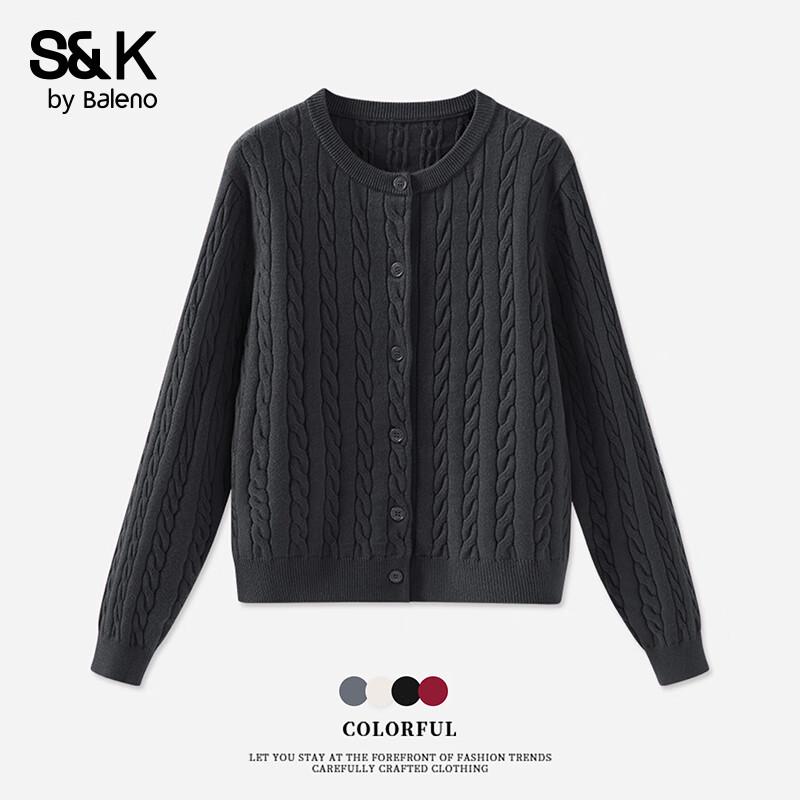 Baleno S&K Women's Cable Knit Cardigan