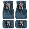 Pink Donuts Heavy Duty Rubber Floor Mats Set 4 PCS Car SUV Truck & Van-All Weather Protection Rugs