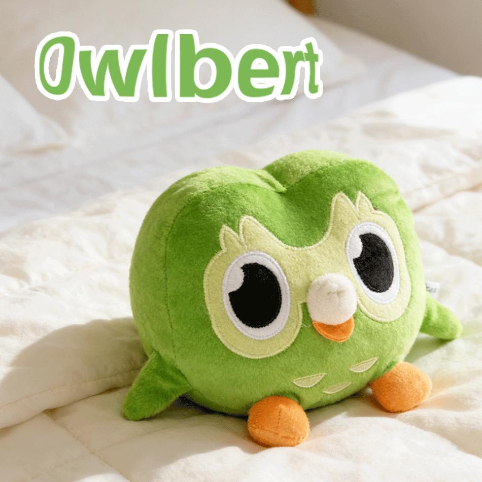 Hot Green Duolingo Owl Plush Toy Duo Plushie Of Duo The Owl Cartoon Anime Doll Soft Stuffed Animal Toy Children Birthday Gift