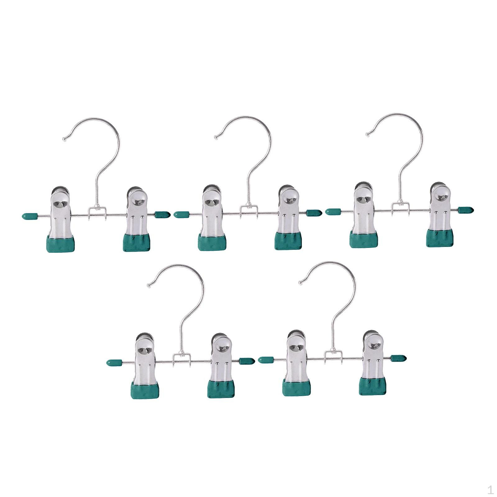 

5 шт. вешалка-органайзер зажимы для одежды универсальные компактные сверхмощные зажимы зелёный