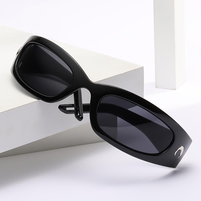 New Arrival Moon Rectangular Trend Sunglasses Women Man Cycling Outdoor Sports Vintage Hip Hop Punk UV400