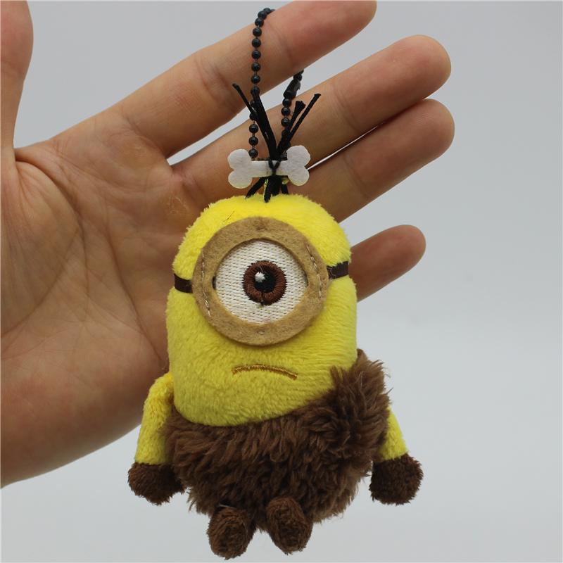 1piece Despicable Me Kevin Bob Minions Doll Keychain Cute Minion Plush Pendant Car Keychain Children's Toy Party Gift