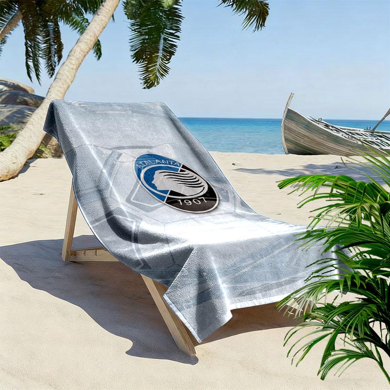Atalanta Logo Print Beach Towel, Large Soft Quick Dry Towel for Beach Camping Swimming