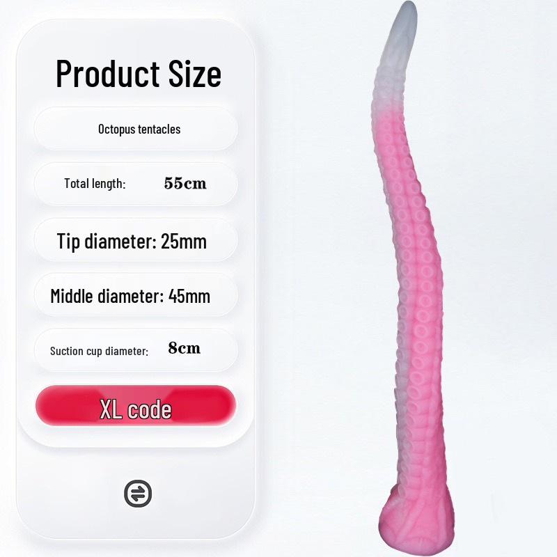 Octopus Silicone Anal Plug: Suction Cup Training Dilator & Whip