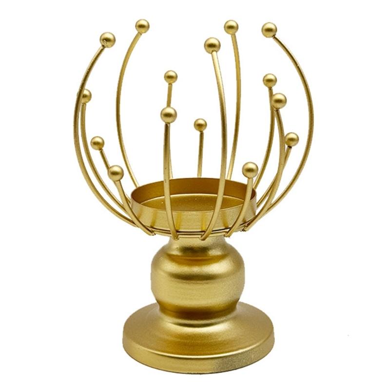 Wrought Iron Wedding Table Candlestick Decorations Home Candlelights Dinner Metal Candle Holder