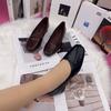 Thick heel retro comfortable casual shoes head women's new soft leather spring light mouth single shoes