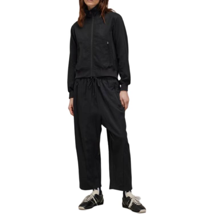 Y-3 Zipper Long Sleeve Solid Color Stand Collar Jacket Men Jacket Black JD3518