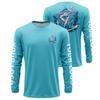 Mens Quick-Dry Fishing Shirt With Print UV Protection Breathable Long Sleeve Outdoor Sports
