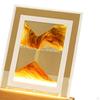 Art Picture, Night Light Landscape Glass for Tabletop Study Room Adults Desktop Decor