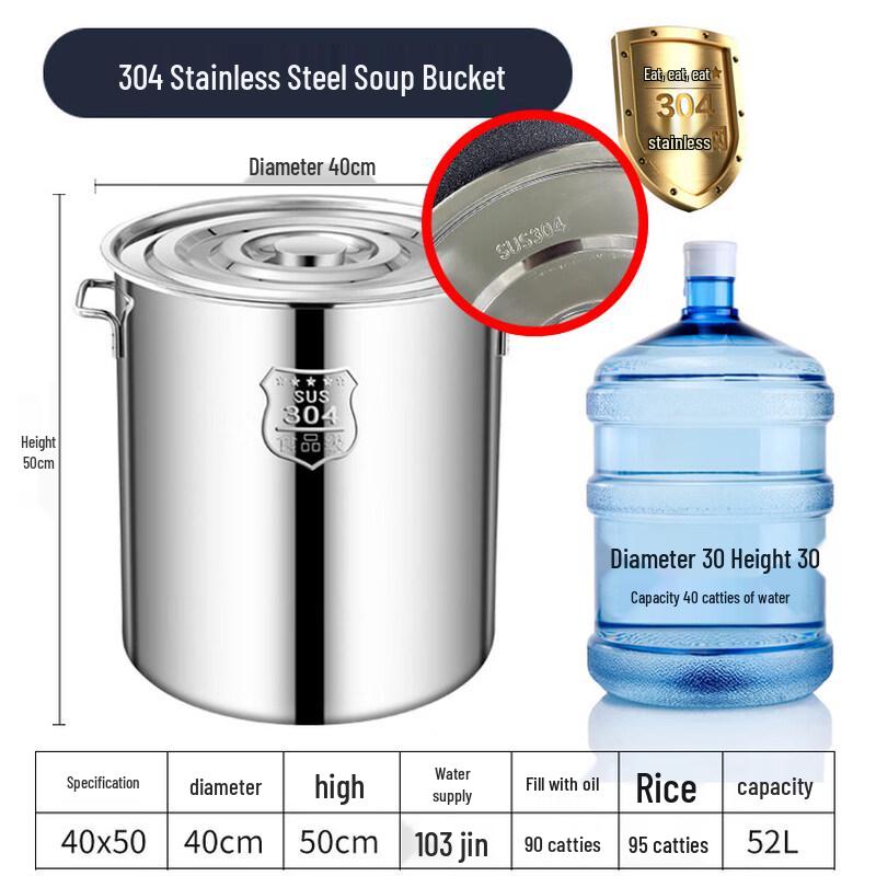

Yuzhuxun 304 Stainless Steel Extra Thick Stockpot with Lid