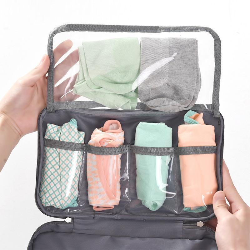 1Pcs Socks Cosmetics Clothes Pouch Underwear Storage Bag Travel Bra Organizer For Women Men Stuff Goods Accessories