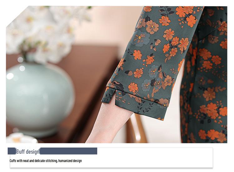 Silk Grandma-Style Shirt for Elderly Women: Stylish Spring & Summer Tops