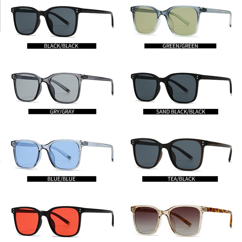 New Retro Square Women Luxury Sunglasses Fashion Rivets Blue Men Sun Glasses Shades UV400