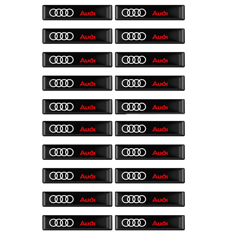 10/20 KS 3D Epoxidové Samolepky s Logem Auta Znak Nálepka Dekorativní Doplňky Pro Audi A4 B8 B6 B7 A3 A6 C7 C6 A5 A4 Q5 Q7 A1 Q3 A7 TT
