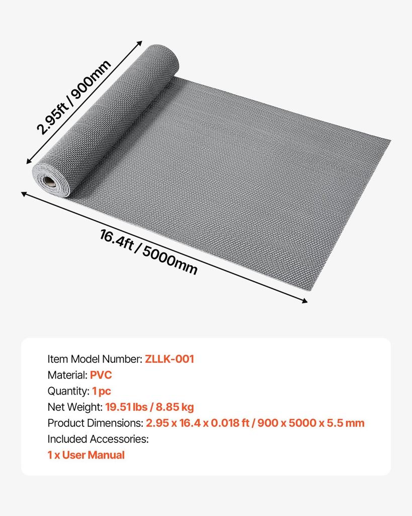 Drainage Mat, 90 X 500 Cm, PVC Non Slip Commercial Floor Mat, Wet Area Water Drain Splash Matting Hollow Doormat Roll, for Outdoor Indoor Restaurant