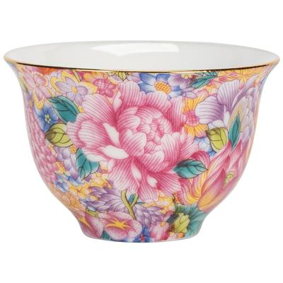 Zehntausend Blumen Emaille Teetasse: Chinesisches Kung Fu Keramik-Teegeschirr für den persönlichen Gebrauch
