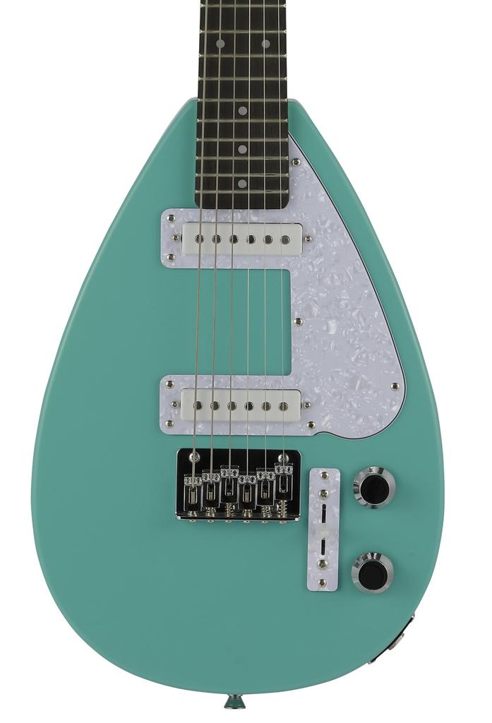 VOX Mark III mini short-scale lightweight, compact mini guitar in aqua green