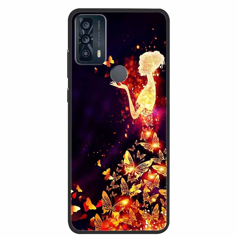 For TCL 20Y 20E Case Luxury Soft Silicone TPU Back Cover For TCL 20Y 20B Phone Cases TCL20Y 20 Y TCL20E Cute 6125F Funda Cartoon
