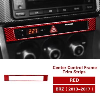

For Subaru BRZ Toyota GR86 2013-2020 Carbon Fiber Center Console Flasher Button Switch Trim Sticker Car Interior Accessories