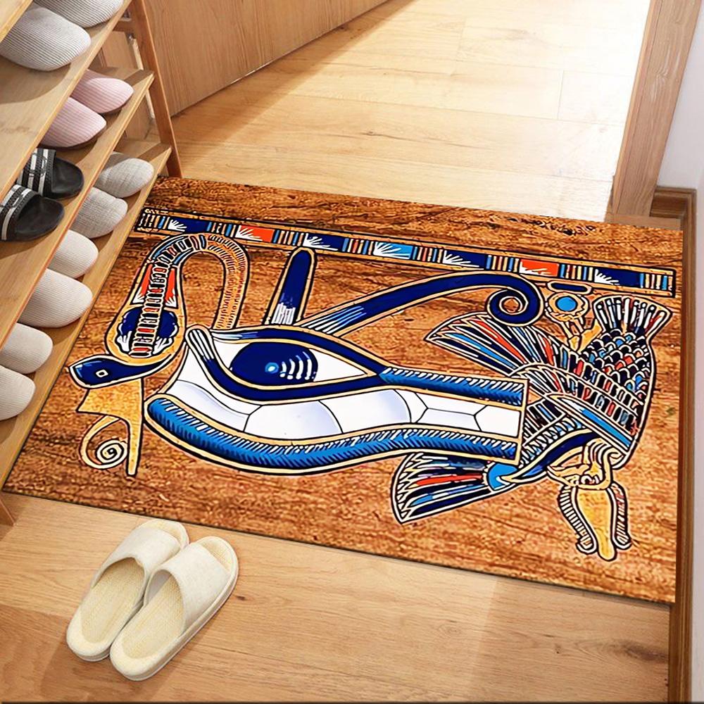 Ancient Egyptian Figures Floor Mats for Living Room, Bedroom and Room Decoration Are Suitable for Gifts.