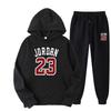 Trendy Hoodie With Velvet Men Women Loose Set