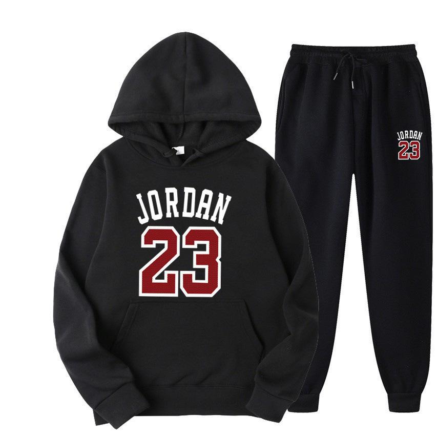 Trendy Hoodie With Velvet Men Women Loose Set