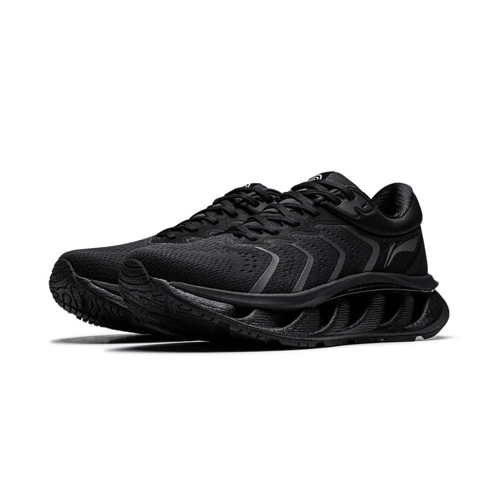 Li Ning Cushioning, Wear Resistant Low top Running Shoes Men's Black AZGU005-1
