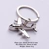 Airworthy Creative Plane Keychain Metal Key Chains Mens Key Ring Chain for Motorcycle and Car Key Tags Parts Aviation Gifts