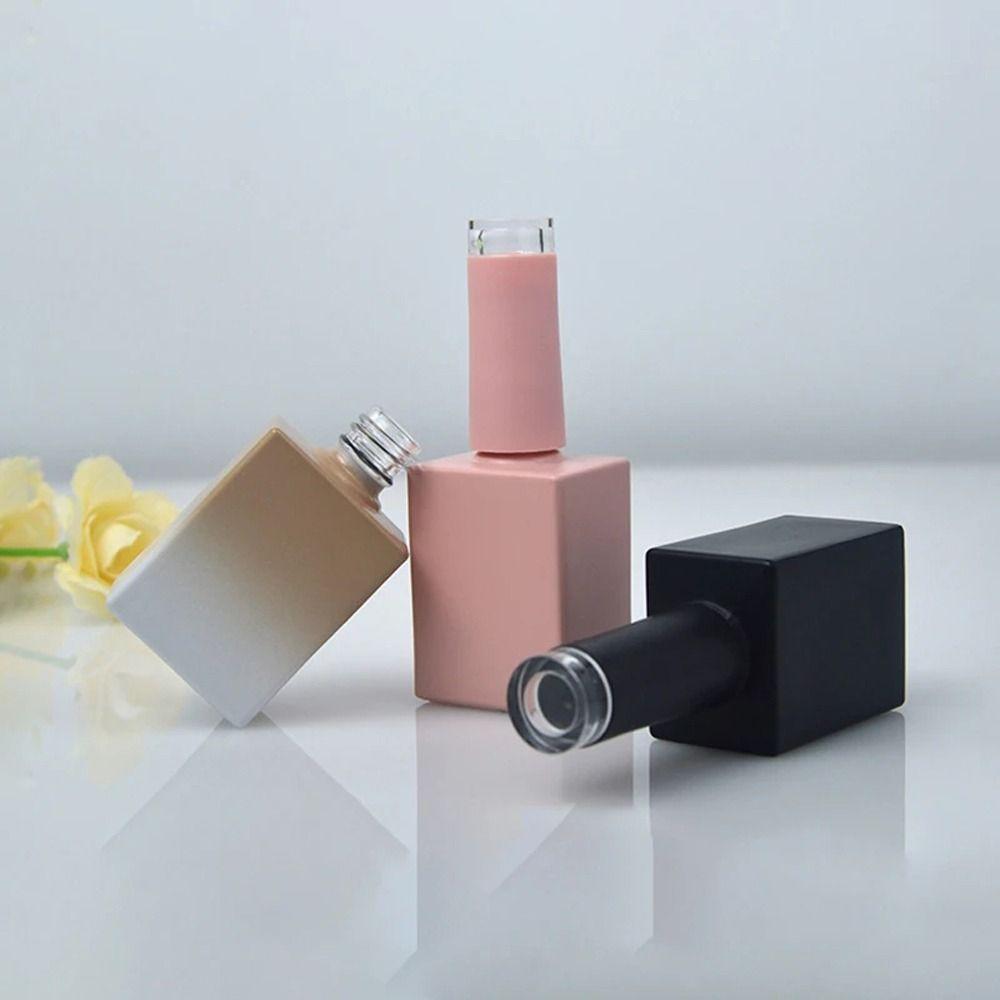 With Brush Nail Polish Bottles Packing Nail Oil Bottle Colorful Nail Gel Bottles  Split Bottle