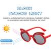Cute Boys and Girls Eyebrow Shape Round Sunglasses Shiny Frame Anti‑UV Fashion Children Outdoor Party Sun Glasses