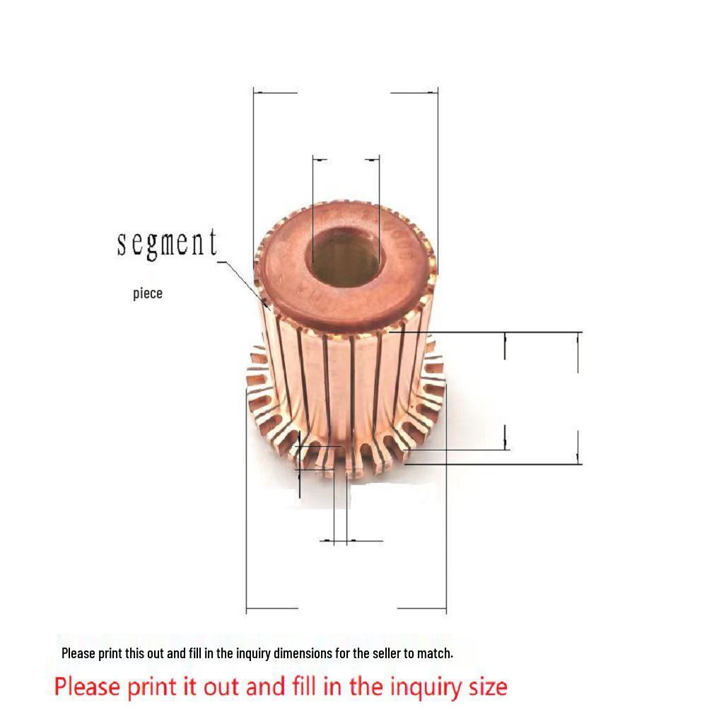 Z4 DC Motor Commutator 151.7x48x73(86)x69P