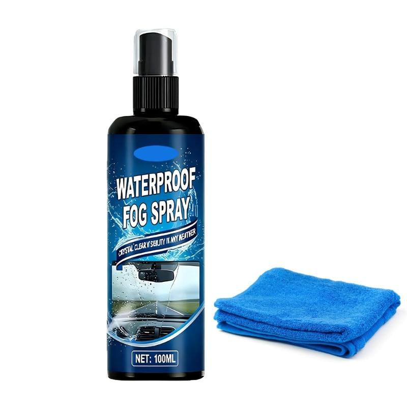Quick Drying Anti Fog Solution Automotive Glass Cleaner 100ml for Automotive Glass & Mirrors Enhances Visibility 100ml 1