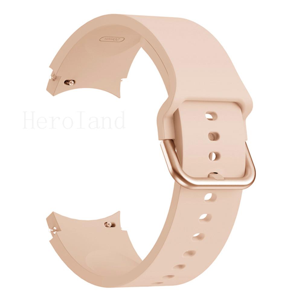 2in1 Strap For Samsung Galaxy Watch FE 6 5 4 40MM Smart Wristband 20mm WatchBand Silicone Bracelet belt Transparent Band&case