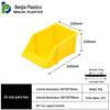 Large Wall-Mounted Plastic Screw Organizer with Compartments