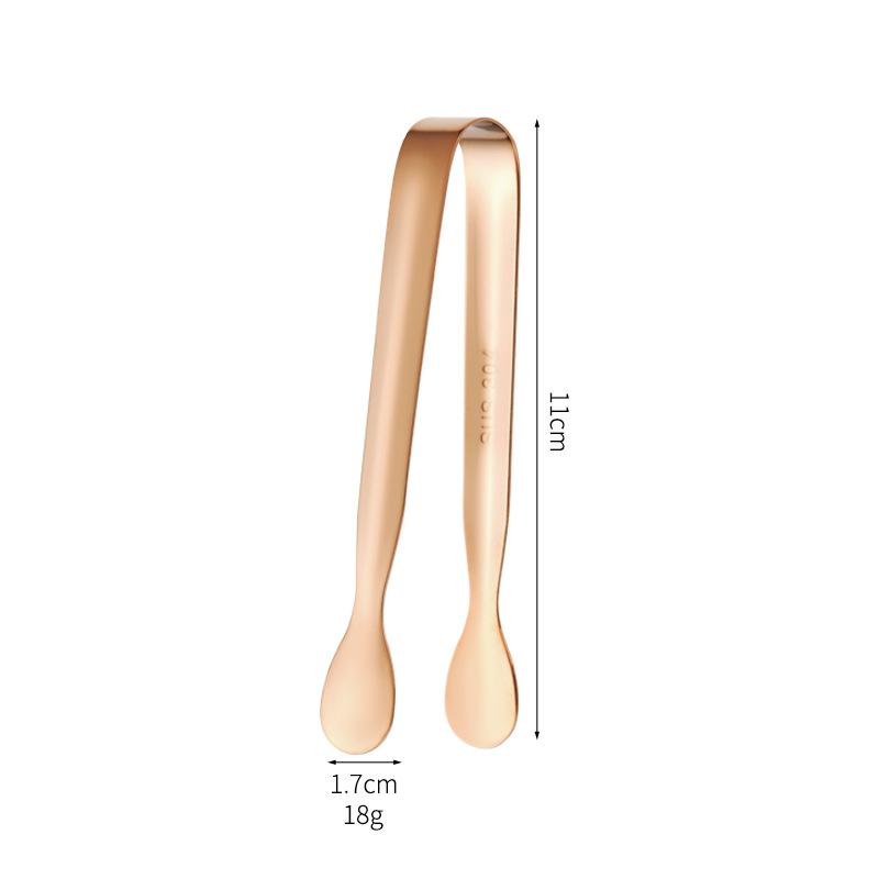 Stainless Steel Ice Cube Clips Vintage Colored Roses Ice Clip Portable Salad Barbecue Tongs Kitchen Bar Supplies