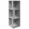 Corner Shelf Concrete Grey 33 x 33 x 100 cm Wood Based Material