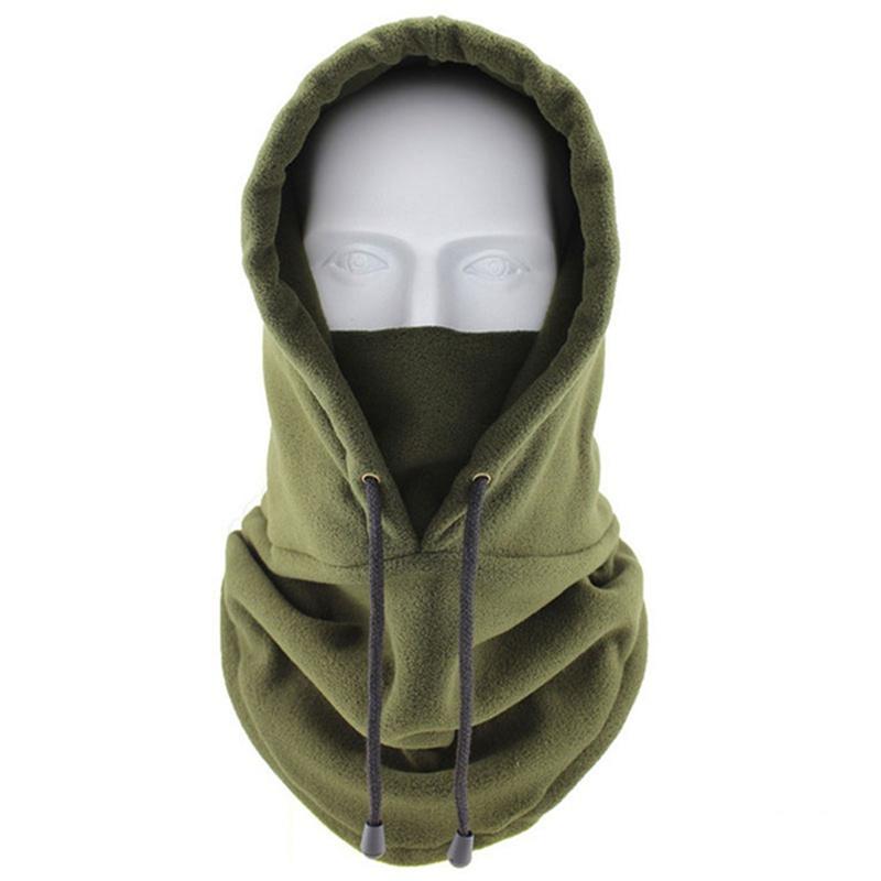 Rüzgar geçirmez Yumuşak Rahat Kış Sıcak İpli Şapka Açık Spor Binme Bisiklet Kayak Kap Maskesi Eşarp Şal Balaclava Bandana Başlık Boyun Isıtıcı