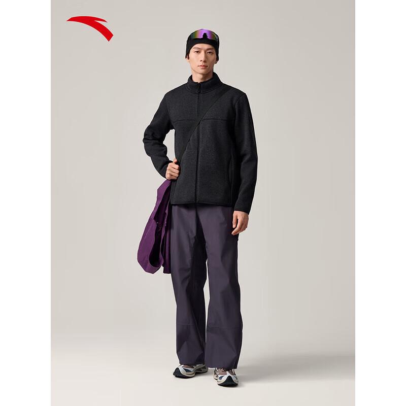 ANTA Huoke Men s Hooded Warm Outdoor Fleece Jacket M